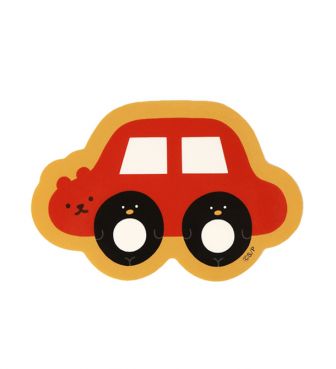 まねまねどうぶつ ダイカットステッカー くるま