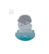 ＜もちたぷあざらし＞ ゆらゆらアクリルスタンド もちおとまゆげ