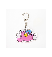 ねこくま雑貨店 アクリルキーホルダー「ねことくまのおひるね」