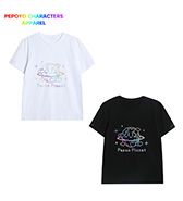 通常販売開始！〈ぺぽよ きゃらくた～ず〉Pepon Planet Tシャツ ホワイト・ブラック